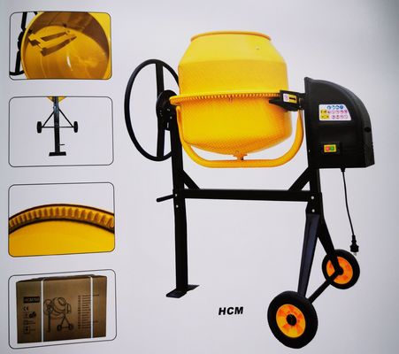 آلة خلط الخرسانة الكهربائية DIY 140L خلاطة الخرسانة المحمولة